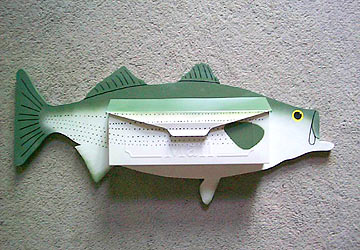 Striped Bass Wallmount Mailbox